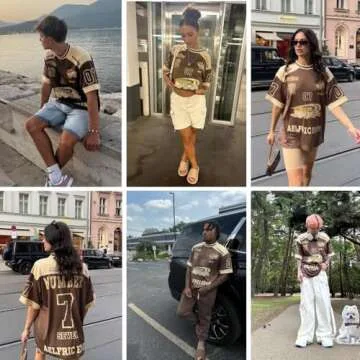 Aelfric Eden Mens 90s Vintage Oversize Shirts Summer Unisex Hipster Printed Casual Tee Streetwear Harajuku Top Tshirt Coffee