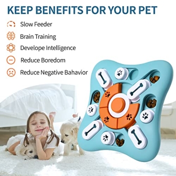Engaging FOXMM Interactive Dog Treat Puzzle Toy