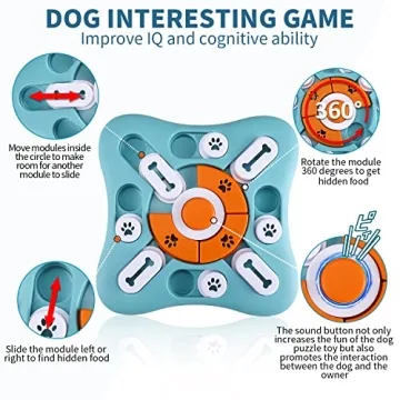 Engaging FOXMM Interactive Dog Treat Puzzle Toy