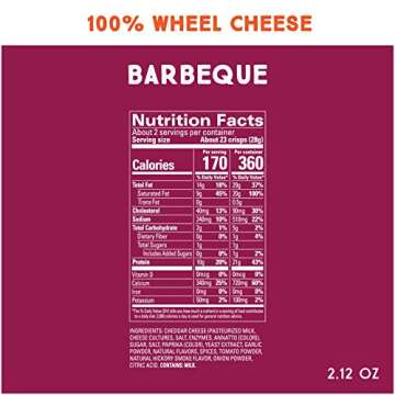 Whisps BBQ Cheese Crisps | Keto Friendly Low Carb Snack