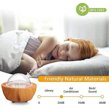 280ml Elegant Glass Essential Oil Diffuser with LED Lights