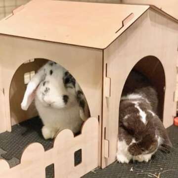 TOKIHUT Wooden Rabbit Cabin House Hideout Hideaway