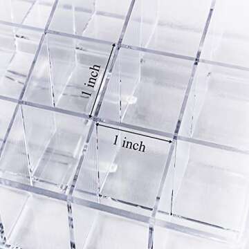 Super Z Outlet Transparent Cosmetic Makeup Organizer for Lipstick, Brushes, Bottles, and More. Clear Case Display Rack Holder