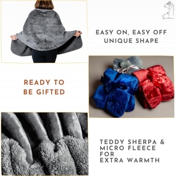 Premium Double Layer Poncho Blanket for Women