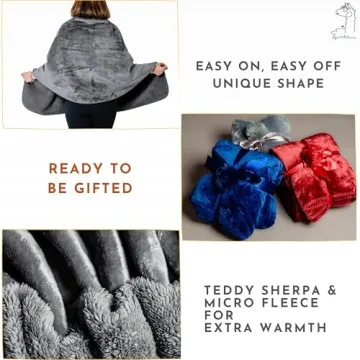 Premium Double Layer Poncho Blanket for Women