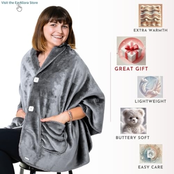 Premium Double Layer Poncho Blanket for Women
