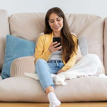 A Nice Night Reading Pillow Bed Wedge Large Adult Children Backrest with Arms Back Support for Sitting Up in Bed/Couch for Lounging Bedrest,Waffle Stereoscopic Design,Ivory