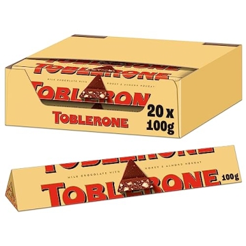 Toblerone Milk Chocolate Pack of 20 - Perfect Gift!