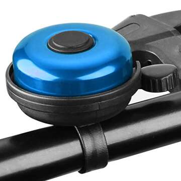 Accmor Classic Bike Bell, Aluminum Bicycle Bell, Loud Crisp Clear Sound Bicycle Bike Bell for Adults...