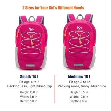 Durable Little Kids Hiking Backpack for Boys and Girls