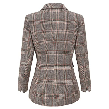 ebossy Women’s Notch Lapel Blazer with Deep Pockets