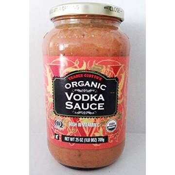 Trader Joe's Giotto's Organic Vodka Sauce - Authentic Italian Delight in Every Jar