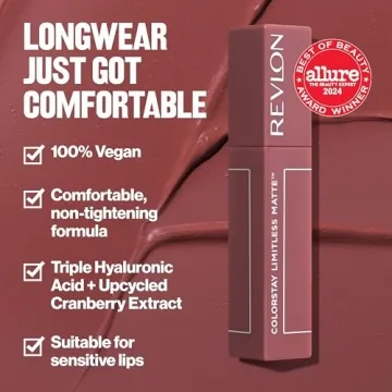 Revlon ColorStay Limitless Matte Lipstick - Vegan & Long-Lasting