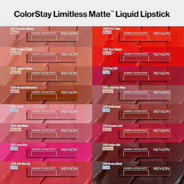 Revlon ColorStay Limitless Matte Lipstick - Vegan & Long-Lasting