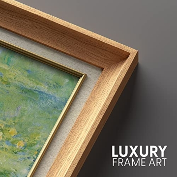 MUDECOR Premium Framed Water Lily Pond Wall Art