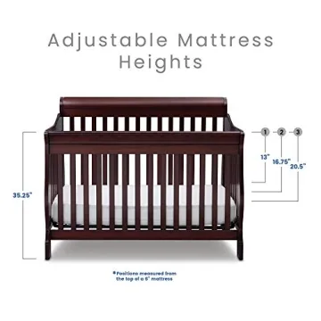 Delta Children Canton 4-in-1 Convertible Crib - Stylish & Safe