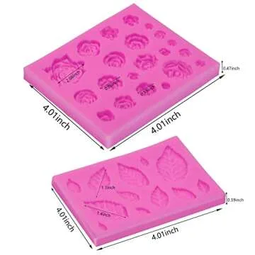 SIENON 33-Cavity Silicone Mold for Fondant & Crafts