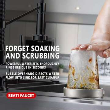Beati Glass Rinser - Elegant Cup Washer for Kitchen Sink