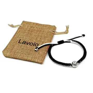 Lavoio Basketball Bracelet Adjustable Beaded Basketball Gifts For Boys Girls player