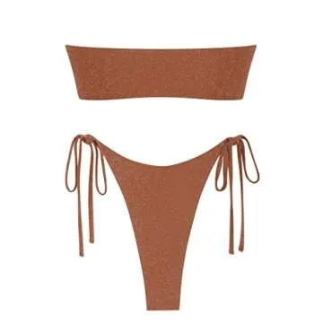 ZAFUL Women's Sparkly Bikini - Stylish & Adjustable