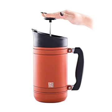 BruTrek BaseCamp Coffee Press - Insulated, Durable & No Spill