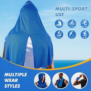 CSITE Cooling Hoodie Towels - Instant Cooling and UPF 50 Protection