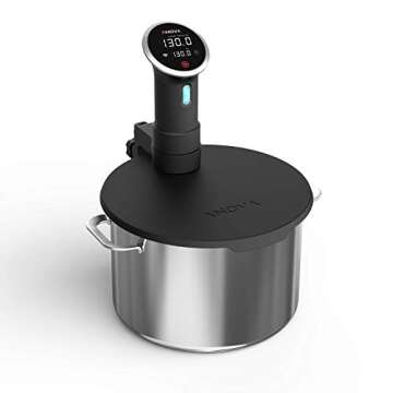 Anova Culinary Sous Vide Precision Cooker Lid - Perfect Fit for 10.5" Pots, Black