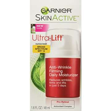 Garnier SkinActive Ultra-Lift Anti-Aging Face Moisturizer SPF 15, 1.6 fl. oz.