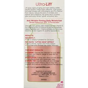 Garnier SkinActive Ultra-Lift Anti-Aging Face Moisturizer SPF 15, 1.6 fl. oz.