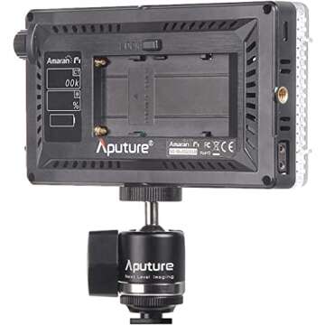 Aputure Amaran MC RGBWW LED On Camera Light Portable Photography Light TLCI/CRI 96+ RGB 0-360 Full Color 3200-6500K Adjustable 0-100% Stepless Dimming with Magnet Adsorption Function,Wireless Charging