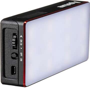 Aputure Amaran MC RGBWW LED On Camera Light Portable Photography Light TLCI/CRI 96+ RGB 0-360 Full Color 3200-6500K Adjustable 0-100% Stepless Dimming with Magnet Adsorption Function,Wireless Charging