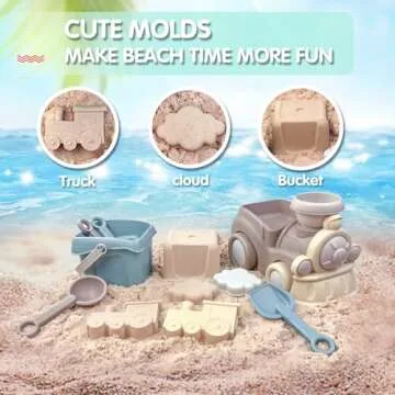 zeeloopbee Beach Toys Set for Kids Ages 4-8