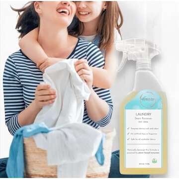 naturally it's clean Laundry Stain Remover, Spray and Odor Eliminator | Enzyme Powered and Fabric Safe | Removes Coffee, Grease, Makeup, Ink, Wine, and all Odors | 2 Pack