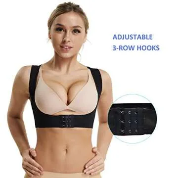 JOYSHAPER Chest Brace Up for Women Posture Corrector Bra Open Front Shaper Back Support Vest