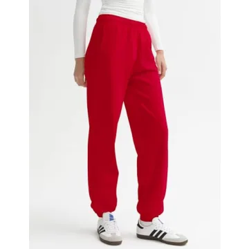 PUMIEY High Waisted Womens Sweatpants for Casual Style