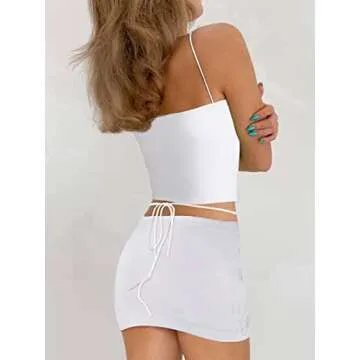 Newbgclo Women Y2K Ruffle Outfit for Stylish Occasions