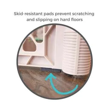 Toddleroo by North States Superyard 6 Panel Free Standing Play Yard, Indoor or Outdoor Baby Playpen, Baby Gate. Made in USA. 5.5 feet corner to corner play pen (26" Tall, Sand)