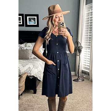 Buy OUGES Summer Midi Dress - Comfy & Stylish!