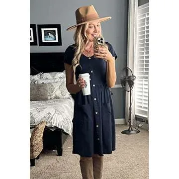 Buy OUGES Summer Midi Dress - Comfy & Stylish!