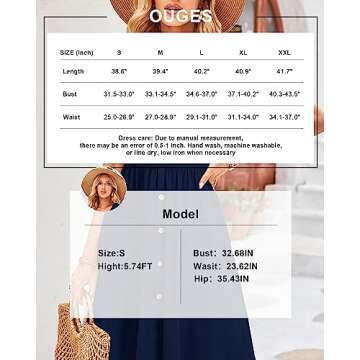 Buy OUGES Summer Midi Dress - Comfy & Stylish!