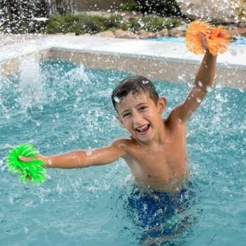 ArtCreativity Splash Water Flying Disc Toys, Set of 3, Water Splashing Frisbee for Kids in 3 Bright ...