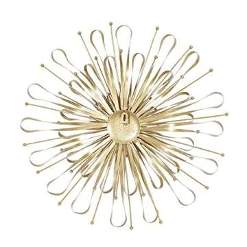 Deco 79 Metal Starburst Wall Decor Set of 3 Sculpture
