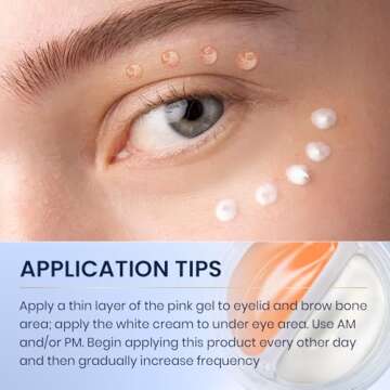 SKIN ULTIMA Dual Eye Cream with Advanced Retinol, Peptides, Caffeine for Puffy Eyes and Dark Circles, Wrinkles, Anti Aging, Under Eye Bags Treatment, Instant Tightener, Fragrance Free, 0.68 OZ