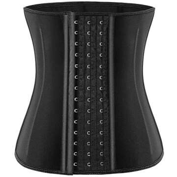 ECOWALSON Waist Trainer for Women Corset Cincher Body Shaper Girdle Trimmer with Steel Bones Extende...