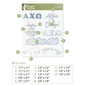 Desert Cactus Alpha Chi Omega Sorority Sticker - Vibrant & Eco-Friendly