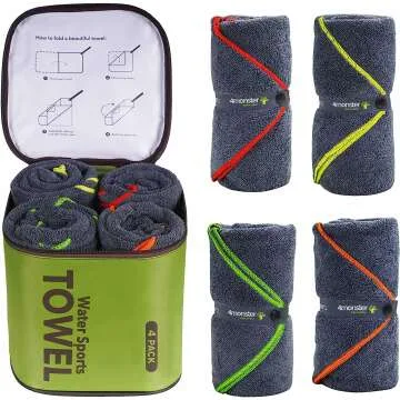 4Monster Quick Dry Microfiber Camping Towel Set