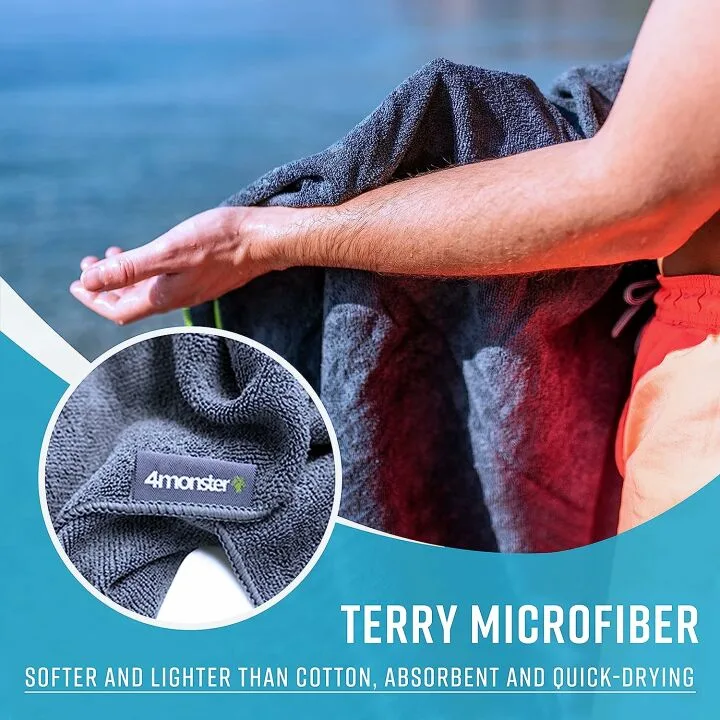 4Monster Quick Dry Microfiber Camping Towel Set