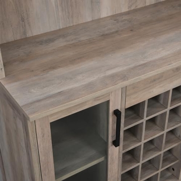 44.5" Home Source Bar Cabinet - Stylish Wine Rack & Storage