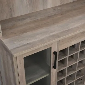 44.5" Home Source Bar Cabinet - Stylish Wine Rack & Storage