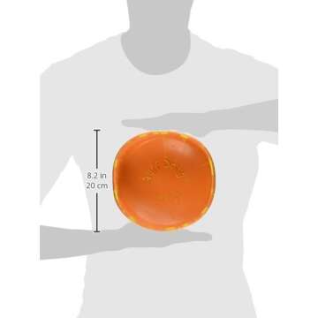 Ruff Dawg Rubber Dog Bowl - Durable Material Non-Slip No Spill Proof Skid Insulated - Pet Dog/Cat Food Water Dish Feeding - Assorted Colors - Small